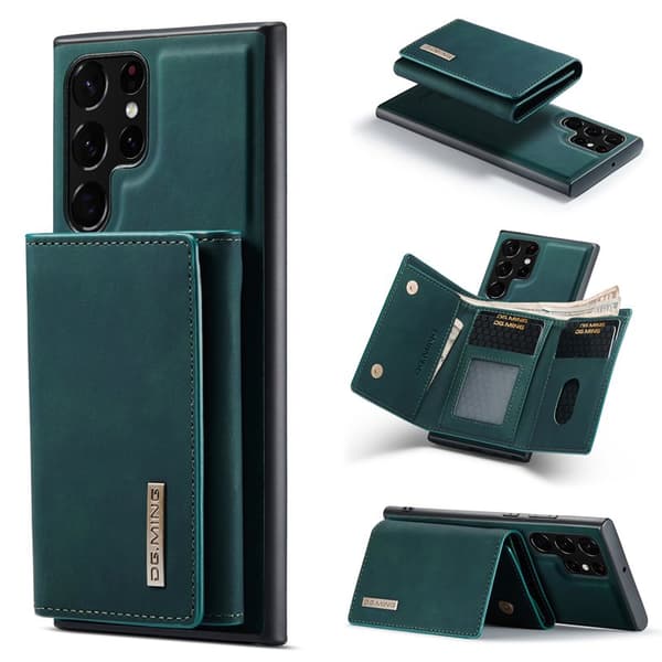 DG.Ming Plånboksfodral för Samsung Galaxy S26 Ultra Magnetiskt PU + TPU - Grön