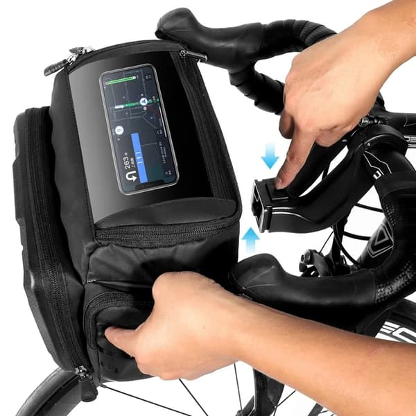 Wildman Cykel/Scooter Cykeltaske til Rat - Sort Svart
