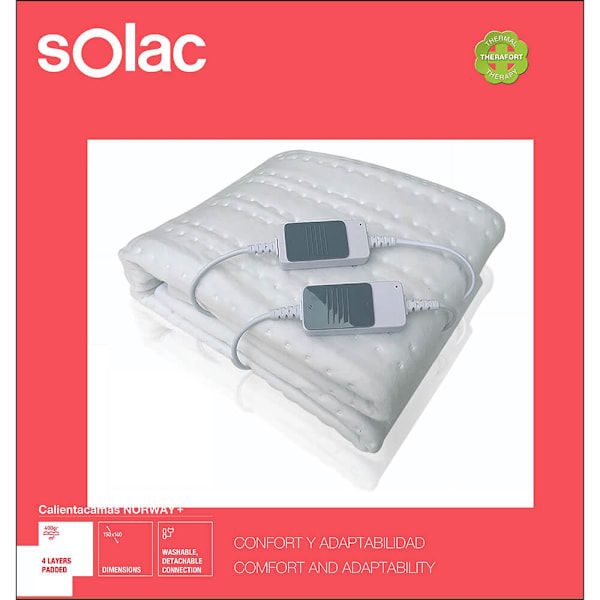 SOLAC Värmemadrass Norway+ 120W Vit
