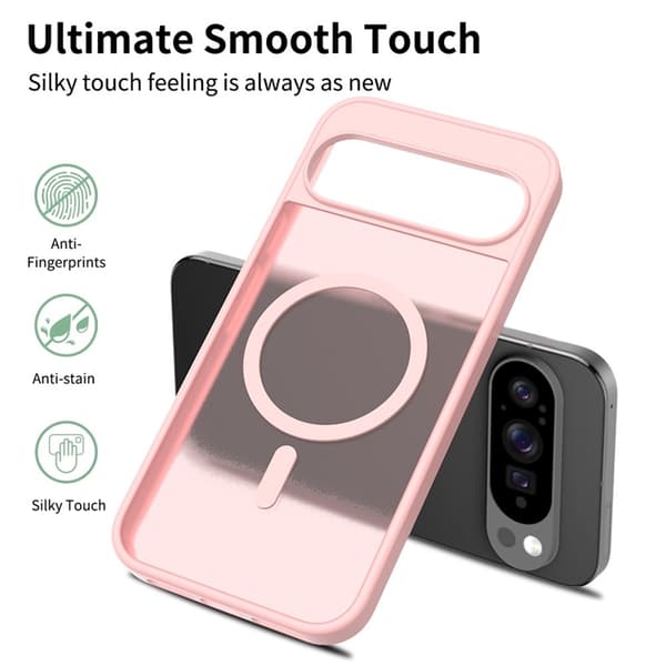 Mobilskal till Google Pixel 10 Pro XL MagSafe Skin Touch - Rosa Rosa