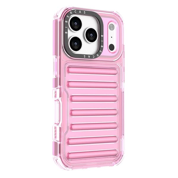 Mobilskal till iPhone 17 Pro Stripe Design Detachable - Ljusrosa Rosa