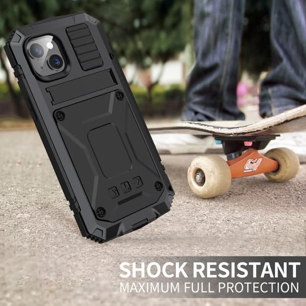 R-JUST Mobilskal till iPhone 14 Plus Hybrid Skydd Back Cover Svart