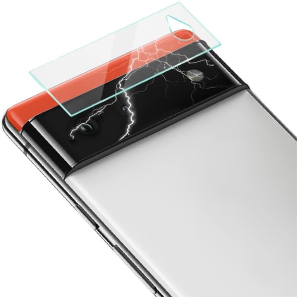 [2-PACK] Karkaistu lasinen kameran linssisuoja Google Pixel 6:lle
