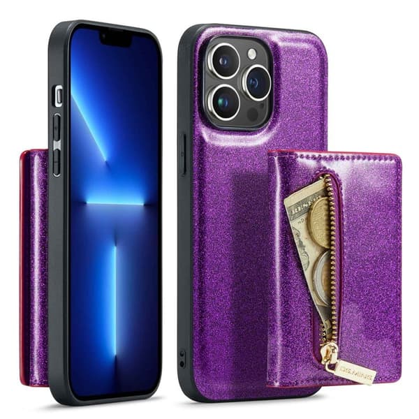 DG.MING M3 Series Mobilskal till iPhone 13 Pro 2-i-1 Lila