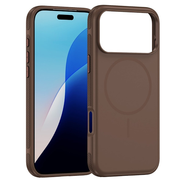 Mobilskal till iPhone 17 Pro MagSafe PC + TPU Shockproof - Brun Brun