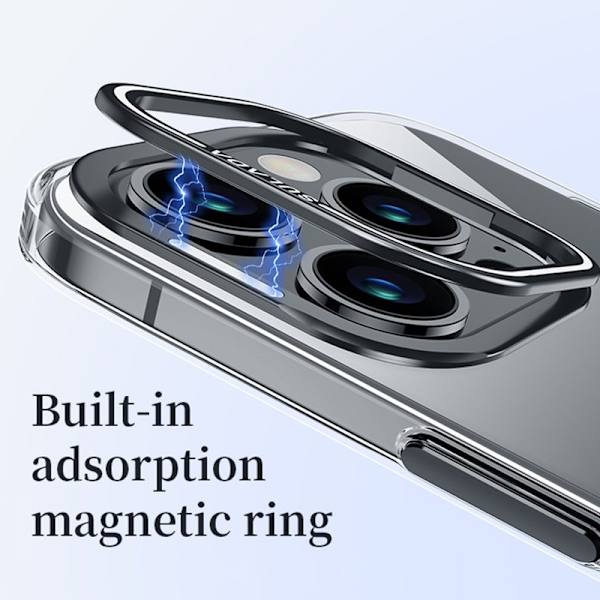 SULADA Mobilskal till iPhone 15 Pro Max Klara TPU+PC Stöd Silver