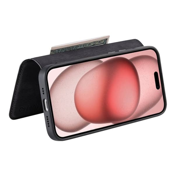 CASENEO iPhone XS Max Plånboksfodral Konstläder - Svart