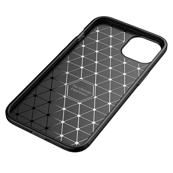 Carbon Fiber mobilcover til Apple iPhone 13 Mini - Sort Black