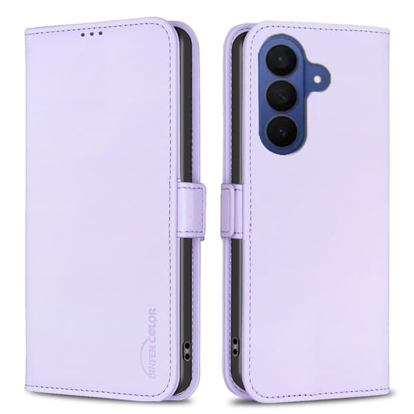 BINFEN Samsung Galaxy S26 Pro Plånboksfodral Konstläder Flip Folio - Lila