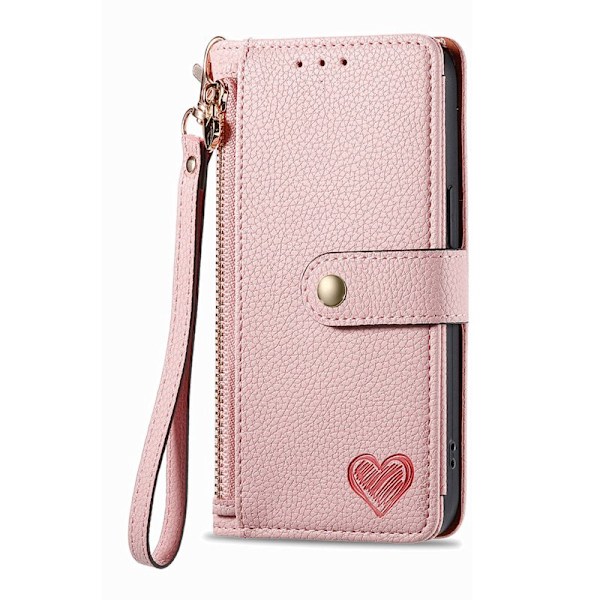 Plånboksfodral för Samsung Galaxy S26 Plus RFID Blocking - Rosa