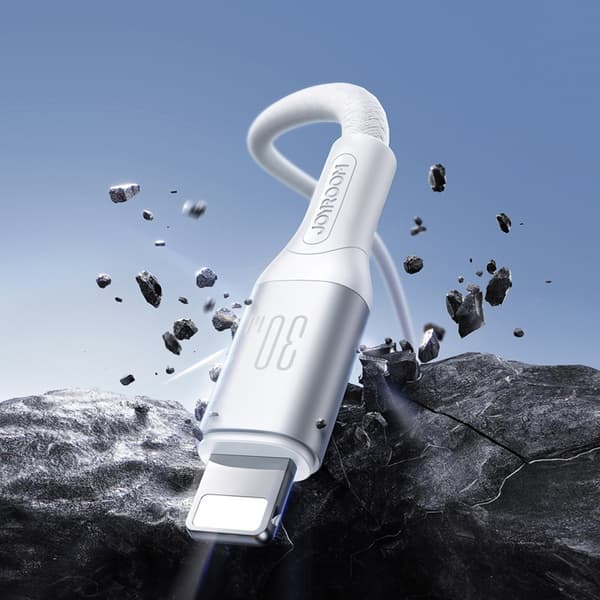 Joyroom USB-C till Lightning kabel 30W 2m Flash S-A28 - Vit Vit