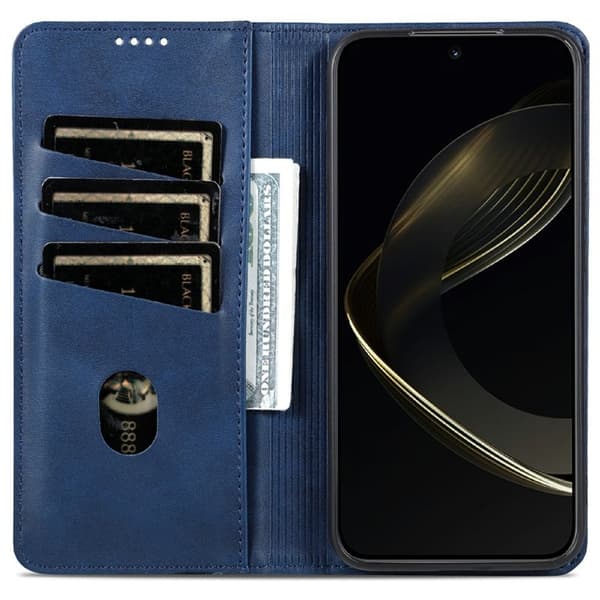 AZNS Samsung Galaxy A56 5G Plånboksfodral Konstläder - Blå