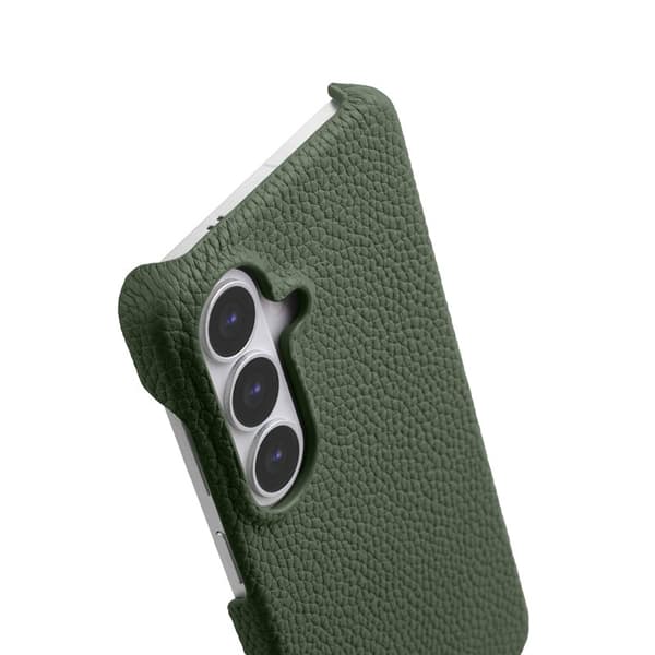 MELKCO Mobilskal för Samsung Galaxy S26 Plus Magnetiskt Äkta läder - Mörkgrön