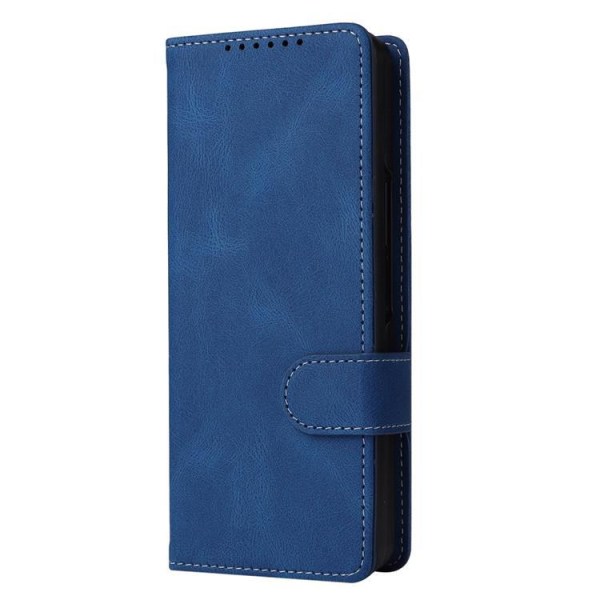Galaxy Z Fold 4 Wallet Case 2i1 Aftagelig - Blå