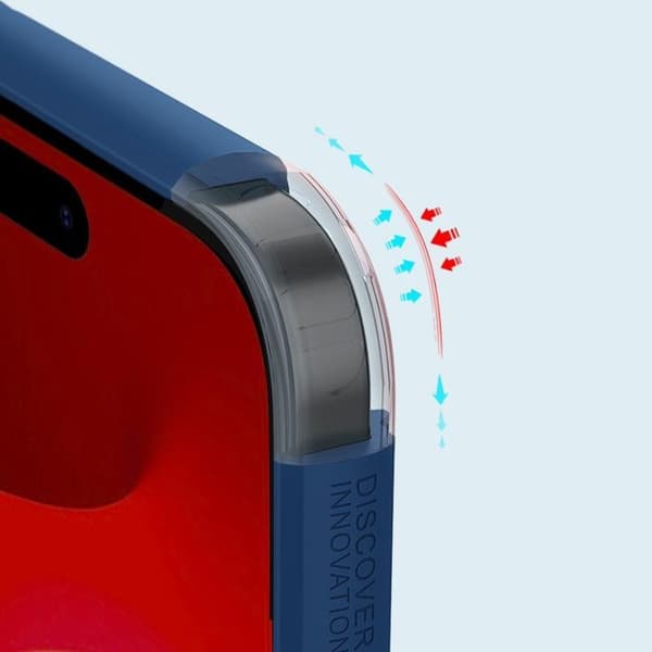 Nillkin Mobilskal till iPhone 15 Plus Super Frosted Shield Pro Svart Blå