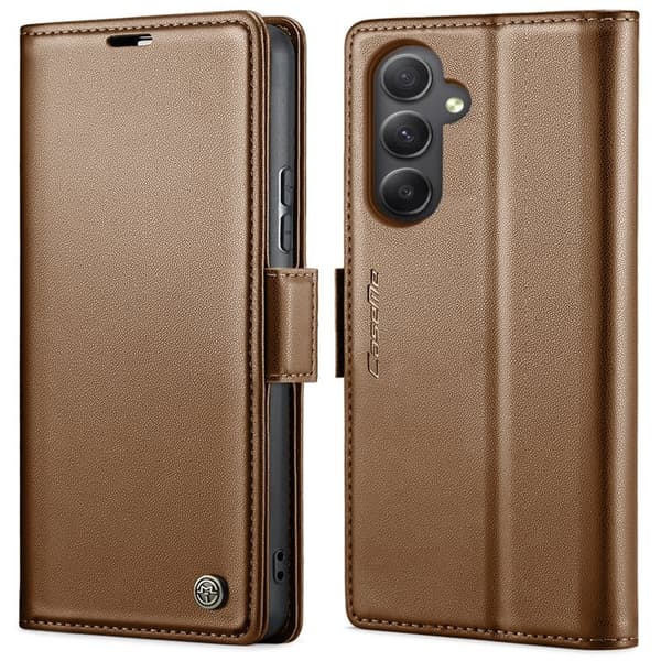 CASEME Plånboksfodral Konstläder till Samsung Galaxy A54 5G - Brun
