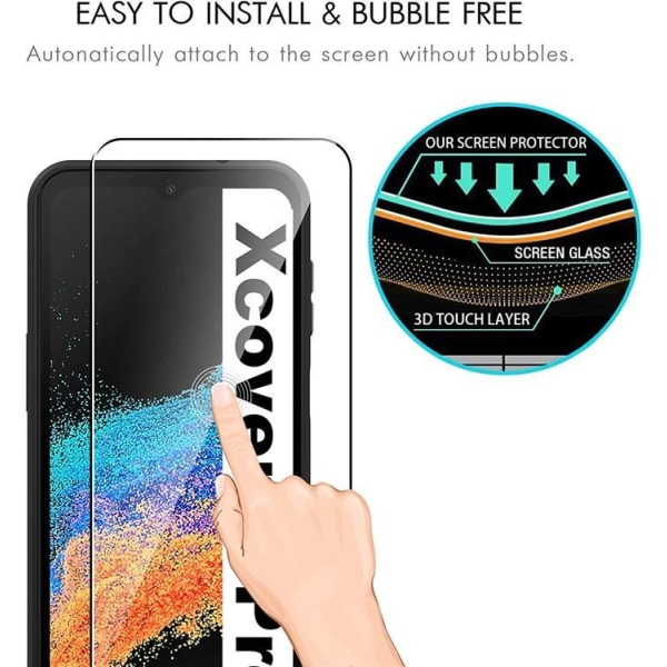 [1-PACK] Galaxy XCover 6 Pro Härdat Glas Skärmskydd HD - Clear
