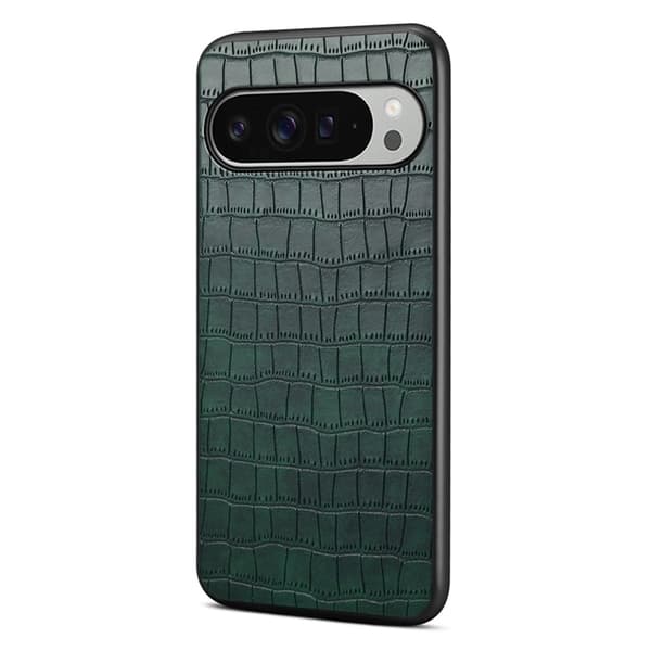 Mobilskal till Google Pixel 10 Pro XL Crocodile Texture - Grön Grön