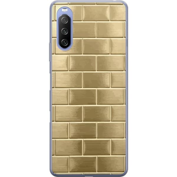 Mobilskal till Sony Xperia 10 III Lite med Gyllene Murstenar