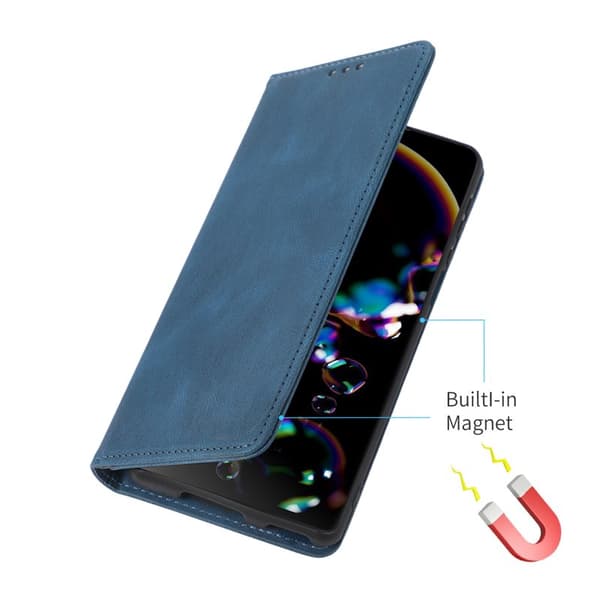 Plånboksfodral för Samsung Galaxy S26 Plus Magnetiskt Konstläder - Blå