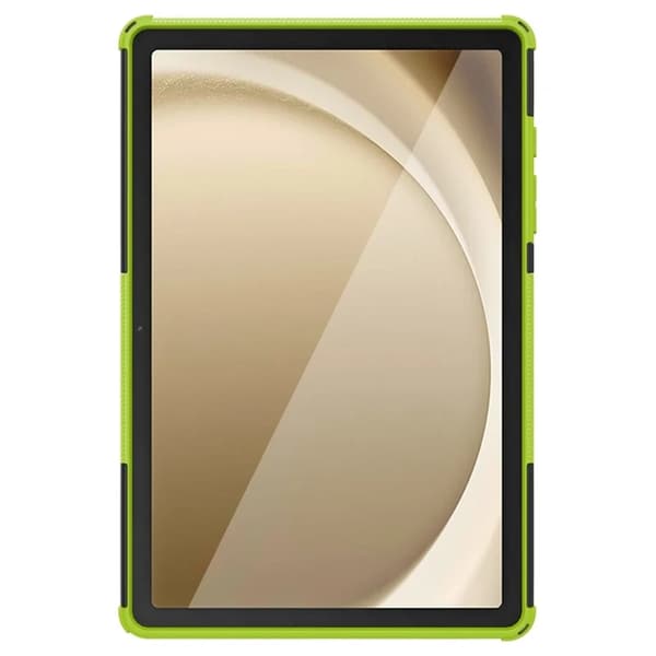 Mobilskal till Galaxy Tab A9 Plus Tire Texture med Kickstand - Grön Grön