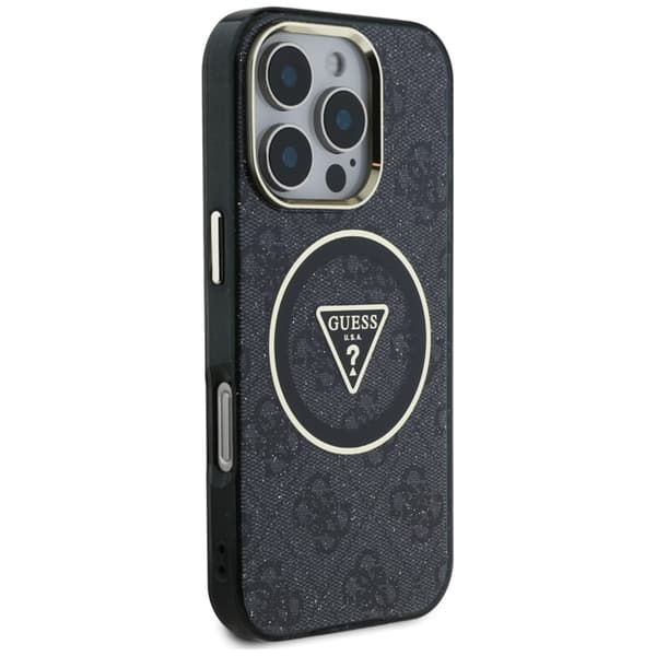 Guess Mobilskal till iPhone 16 Pro Magsafe Glitter - Svart Svart