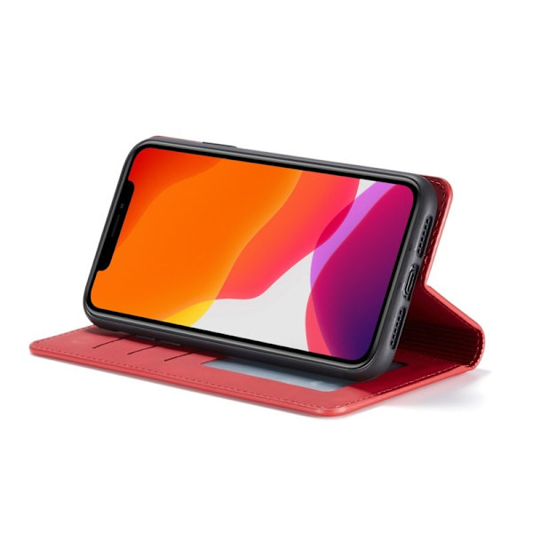 FORWENW iPhone 11 Plånboksfodral Konstläder - Röd
