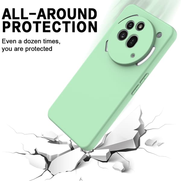 Mobilskal till Nothing Phone (3a) Pro Liquid Silikon med Handrem Grön
