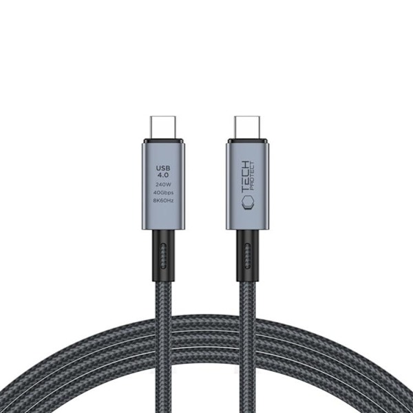 Tech-Protect USB-C till USB-C kabel Ultraboost 40GBPS PD 240W 1m