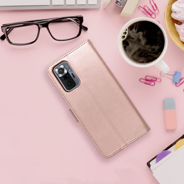 Redmi 10C Plånboksfodral Forcell Mezzo - Rosé- Guld Guld
