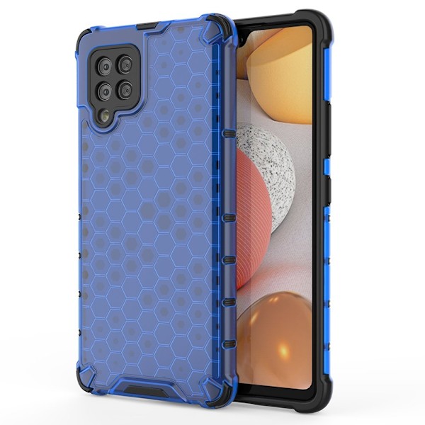 Honeycomb Armor Bumper Skal Galaxy A42 5g - Blå Blå
