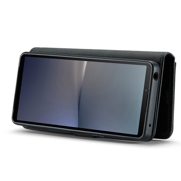 DG.MING Sony Xperia 10 V Plånboksfodral Äkta läder - Svart