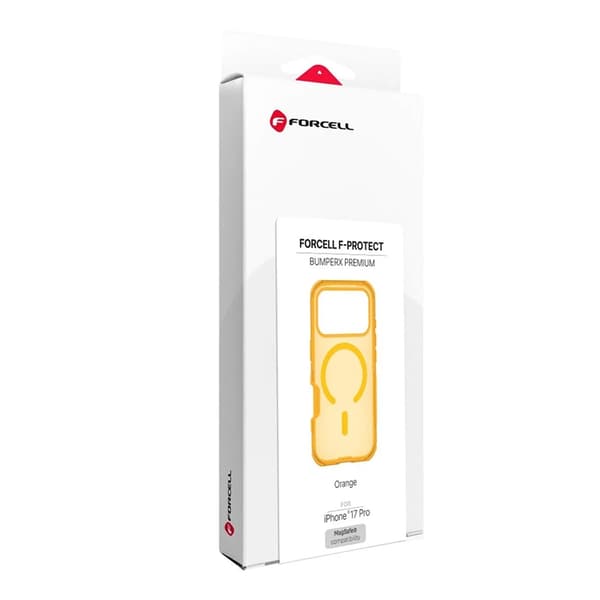 Forcell Mobilskal Magsafe För iPhone 17 Pro Max BumperX - Orange