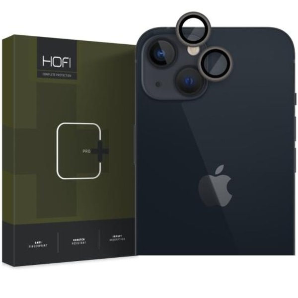 Hofi iPhone 15 Plus/15 Kameralinsskydd i Härdat Glas - Svart Svart