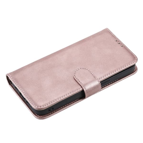 Plånboksfodral för Samsung Galaxy S26 Plus Magnetiskt Konstläder - Roséguld