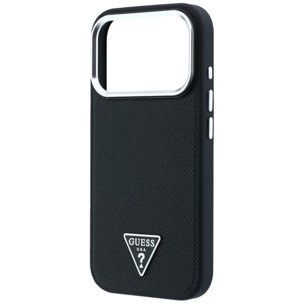 Guess Mobilskal För iPhone 18 Pro Max/17 Pro Max Magsafe Grained Triangle Logo
