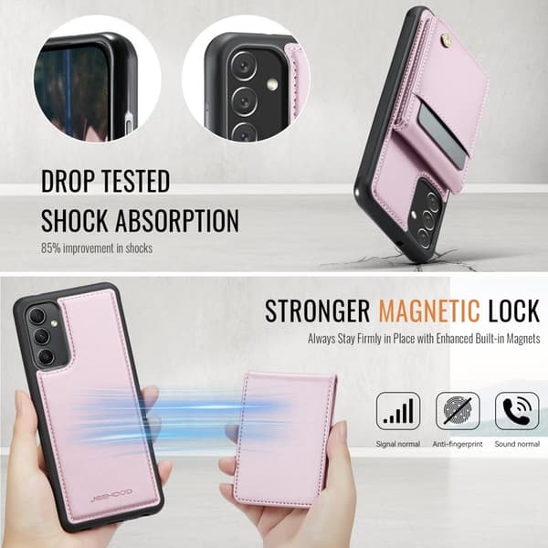 JEEHOOD J06 Mobilskal till Samsung Galaxy A34 5G - Rosa