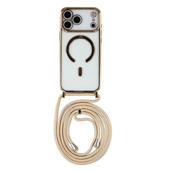 Mobilskal till iPhone 17 Pro MagSafe Electroplating Edge TPU - Guld Guld