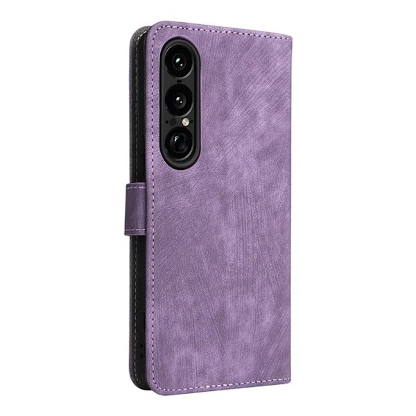 Sony Xperia 1 VII Plånboksfodral RFID Kickstand med rem - Blå Blå