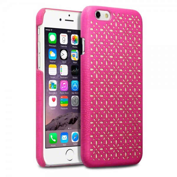 Floral ETCH Skal till iPhone 6   /   6S  - Magenta