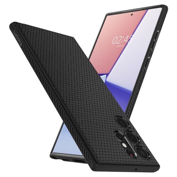 Spigen Liquid Air Cover Galaxy S22 Ultra - Mat Sort Black
