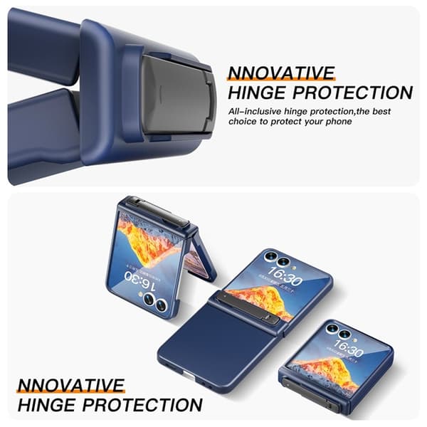 Mobilskal till Galaxy Z Flip7 Hinge Protection Kickstand - Blå Blå