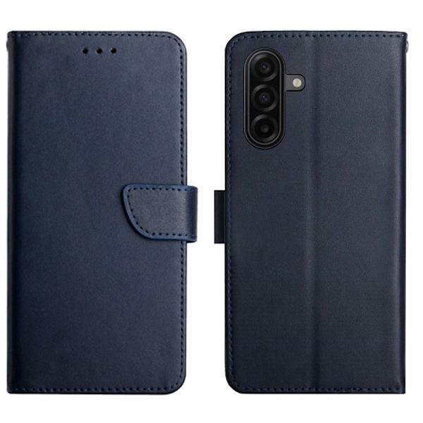 Samsung Galaxy S26 Pro Plånboksfodral Äkta Läder Nappa Textur - Blå