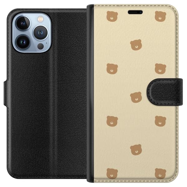 Plånboksfodral till Apple iPhone 13 Pro Max med Björnmönster