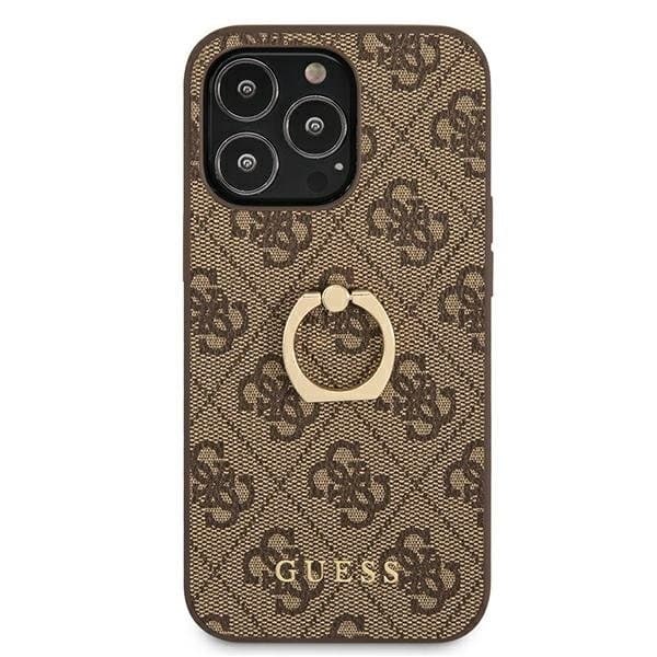 Guess Ring Stand Skal iPhone 13 Pro / 13 - Brun Brun