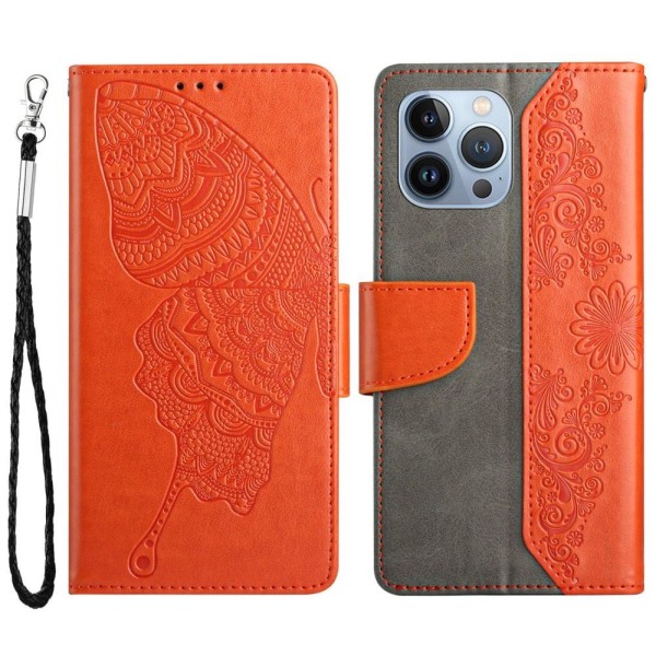 Sommerfugle iPhone 13 Pro Max Punge Etui - Orange