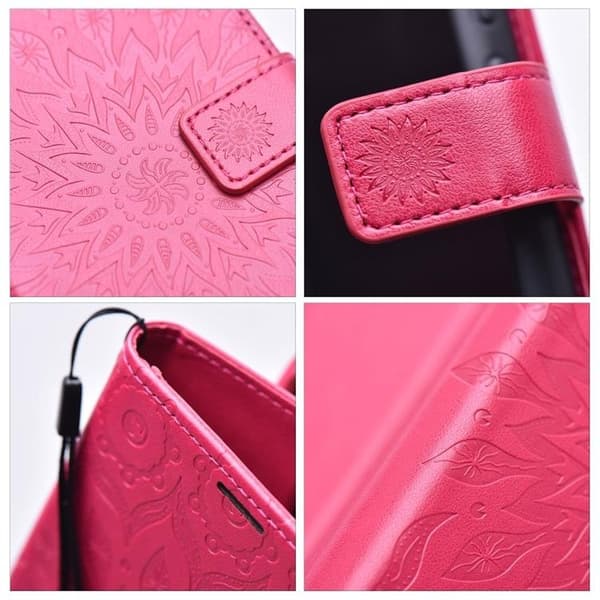 Galaxy A15 5G Lompakkokotelo Mezzo Mandala - Magenta Rosa
