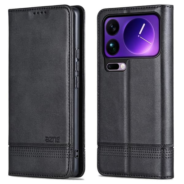 AZNS Xiaomi 17 Pro Plånboksfodral Konstläder - Svart