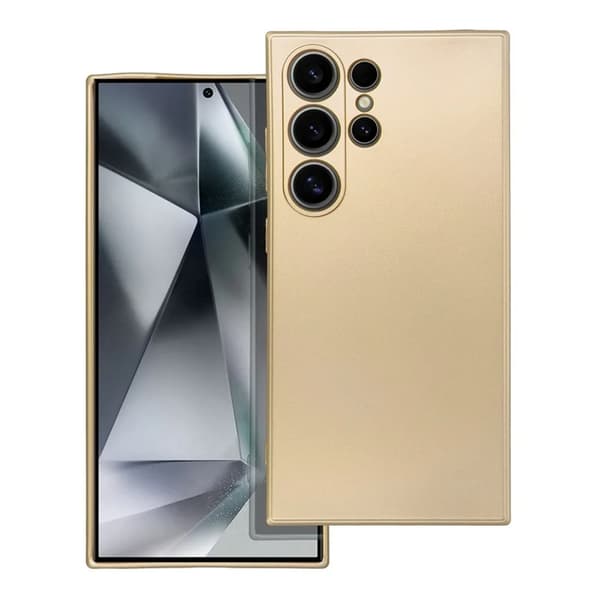 Telefontaske til Galaxy S24 Ultra Metallic - Guld Guld