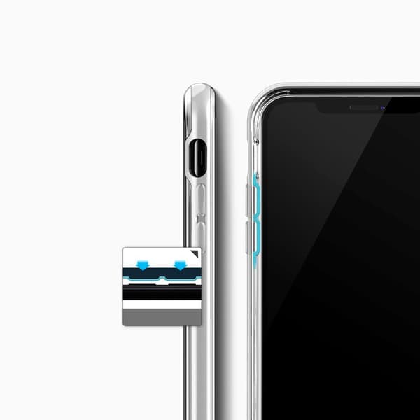 Holdbart Verus Crystal kofangercover til Apple iPhone XS/X - Sølv Silver